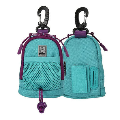 Convenient 2-in-1 Poop Bag Holder and Treat Pouch for Dog Walks, Made of Durable Waterproof Fabric with Hands-Free Design