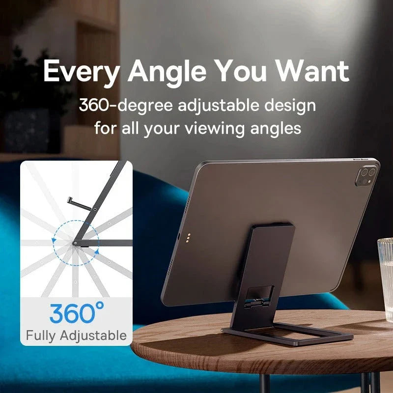 Hhomeenjoy Adjustable Aluminum Foldable Tablet & Laptop Stand