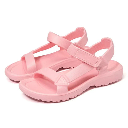 Lightweight women's summer trekking sandals with adjustable straps, durable construction, and a supportive cushioned footbed