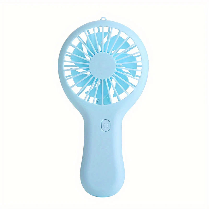 Compact 800mAh Rechargeable Pocket Fan in Blue Color - A Portable, Powerful and Convenient Personal Cooling Device