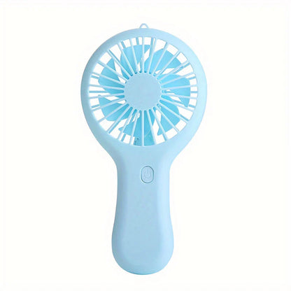 Compact 800mAh Rechargeable Pocket Fan in Blue Color - A Portable, Powerful and Convenient Personal Cooling Device