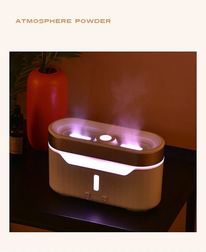 Elegant Jellyfish Flame Humidifier with 3D Lighting Effects, Mist, and Aromatherapy Capabilities