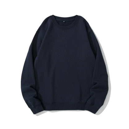 Heavyweight knit pullover sweater in various solid colors, perfect for couples to wear together