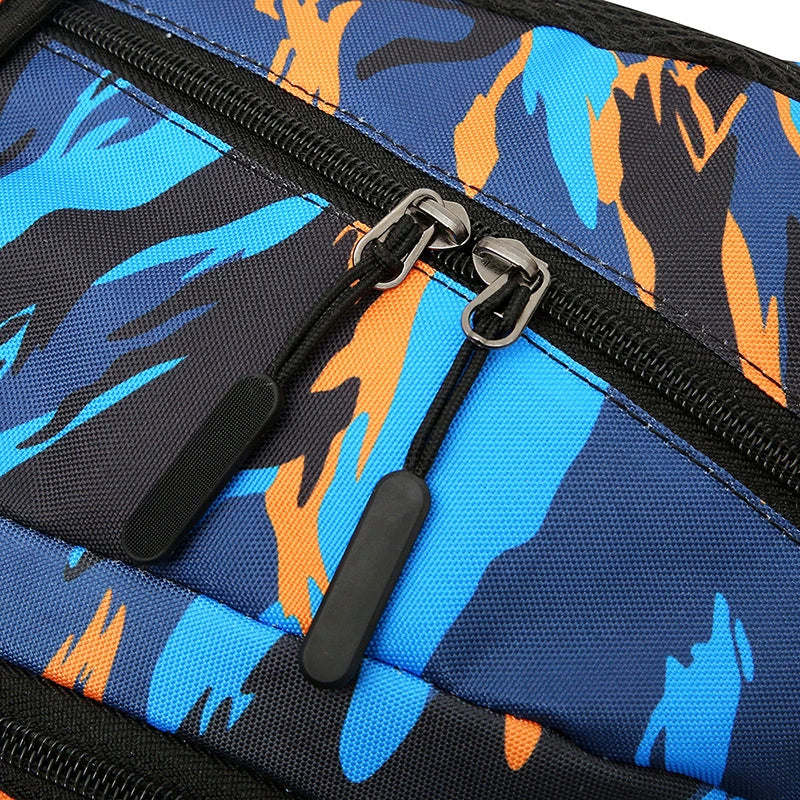 Stylish camouflage backpack with multiple pockets for versatile everyday carry