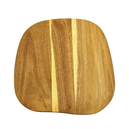 Premium Acacia wood chopping board with a juice groove for containing messy juices during food preparation