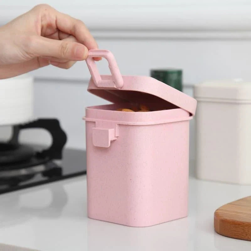 Eco-Friendly Leakproof Food Storage Container with Wheat Straw and Durable Plastic Design