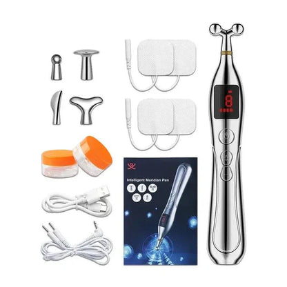 Electronic Acupuncture Massage Pen with adjustable intensity levels and multiple massage modes for targeted pain relief and muscle relaxation