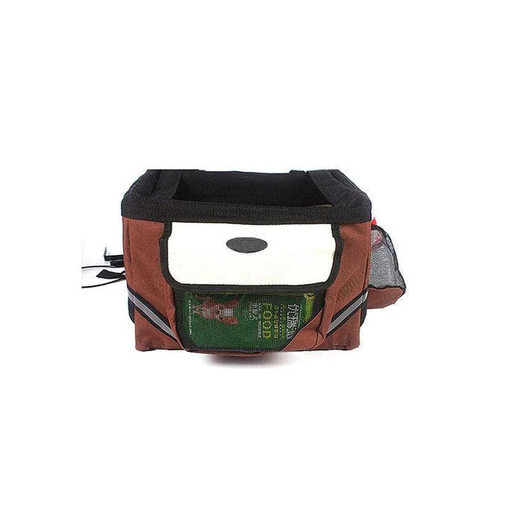 Deluxe Bike Pet Carrier - A stylish and secure way to transport your furry friend on bike rides and outdoor adventures