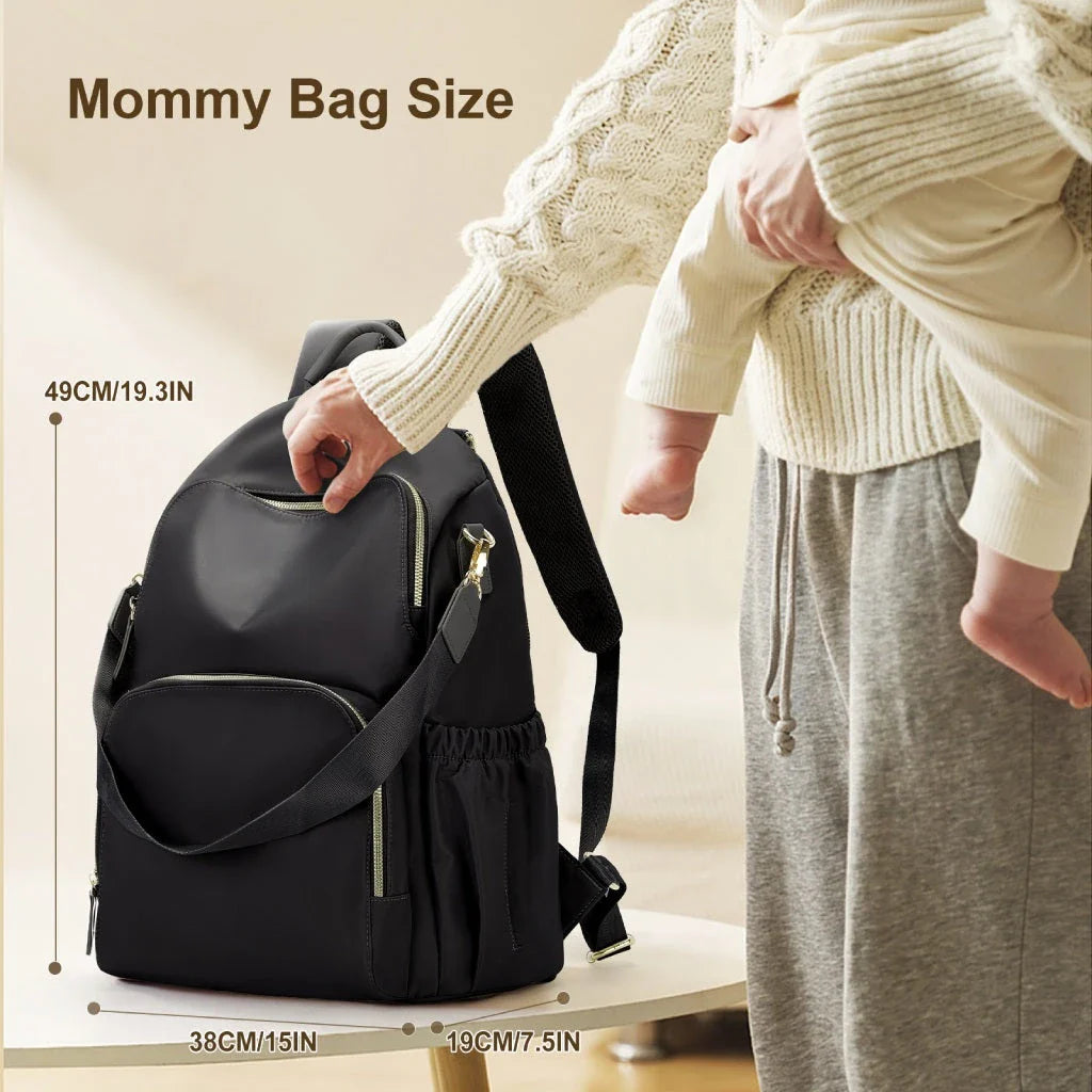 Premium Diaper Bag Backpack with Spacious Main Compartment, Insulated Bottle Pockets, and Comfortable Straps