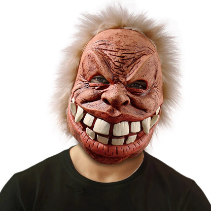 Funny Bucktoothed Old Man Latex Mask for Halloween, Costume Parties, and Pranks
