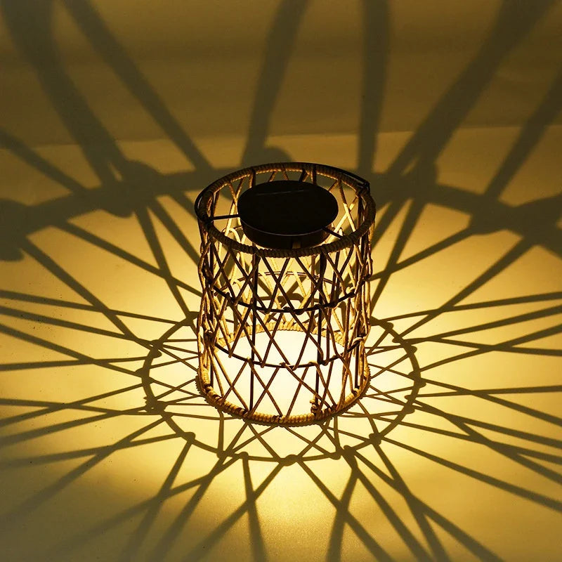 Trendha Portable Outdoor Solar Lantern with Elegant Hanging Design for Illuminating Courtyards, Gardens, and Parks