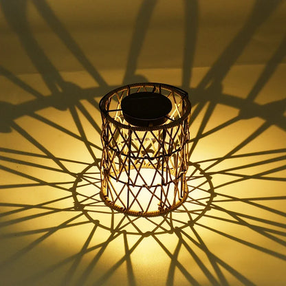 Trendha Portable Outdoor Solar Lantern with Elegant Hanging Design for Illuminating Courtyards, Gardens, and Parks