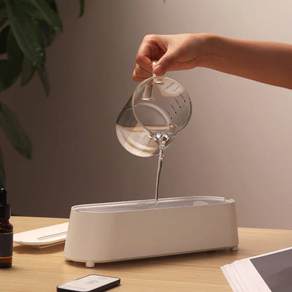 Flame Simulation Aromatherapy Diffuser with Realistic Flame Effect, Ultrasonic Humidifier, and Remote Control