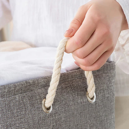 Eco-Friendly Waterproof Folding Laundry Storage Basket for Organized Home Storage