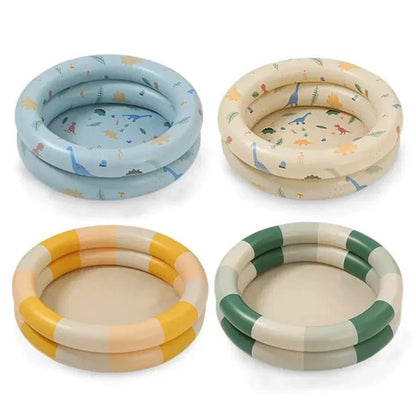 Inflatable Dinosaur-Themed Baby Pool for Backyard Fun - Durable, Puncture-Resistant, and Perfect for Outdoor Play