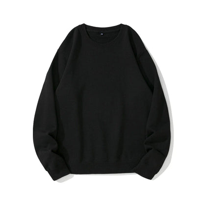 Heavyweight knit pullover sweater in various solid colors, perfect for couples to wear together