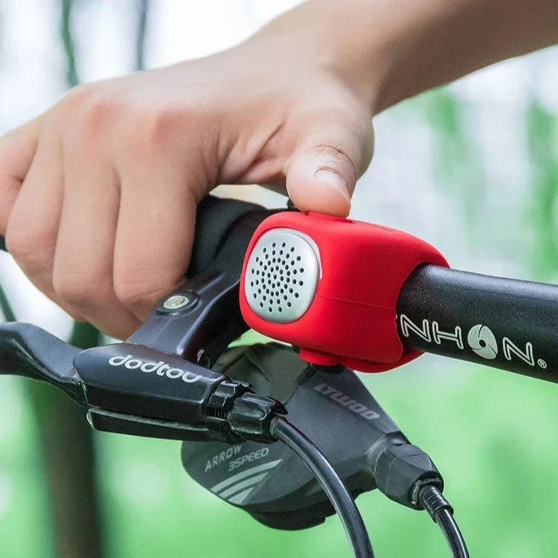 Hhomeenjoy US High-Powered Electric Cycling Bell with 110 dB Horn and Rainproof Design