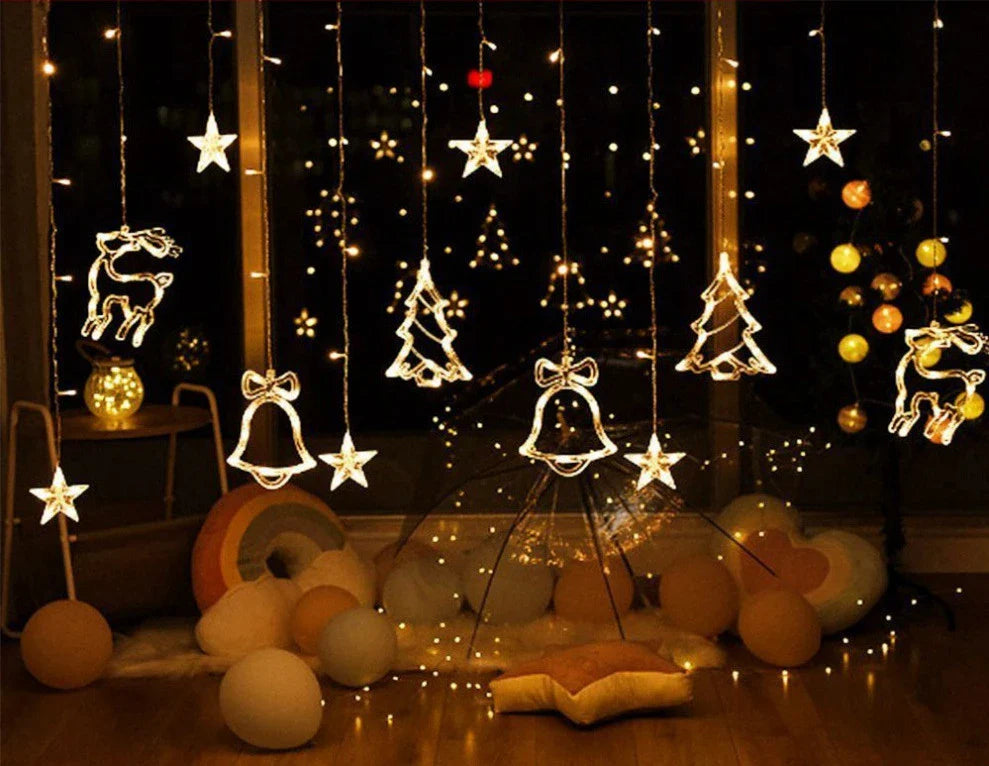 A Christmas decoration pendant night light with warm, cozy lighting and a festive design.