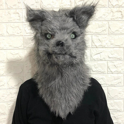 Whimsical cartoon-style headwear with realistic animal features, perfect for masquerades, Halloween, and stage performances