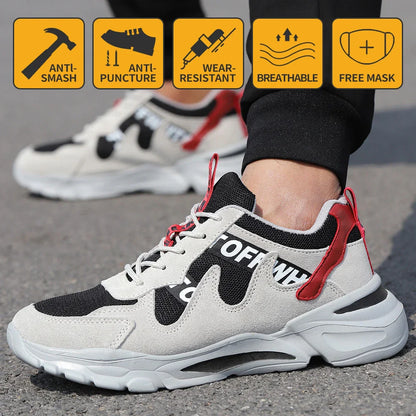Lightweight, anti-static casual shoes with breathable cloth upper and durable rubber sole for all-day comfort and style.