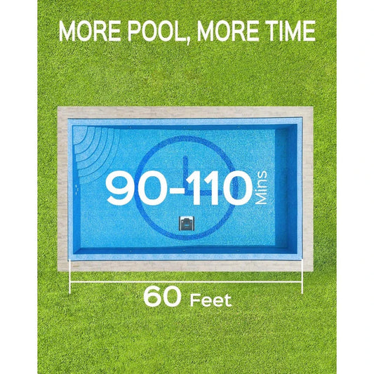 Cordless robotic pool vacuum cleaner with powerful suction, specialized brushes, and intelligent navigation for effortless in-ground pool cleaning