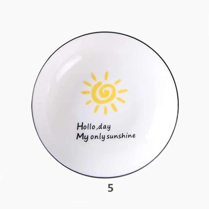 Ceramic sauce dish with elegant, unique design in a variety of color options
