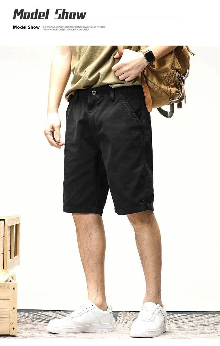 Stylish and versatile casual pants for men, featuring a medium-elastic fabric blend and a range of classic colors for everyday comfort and style.