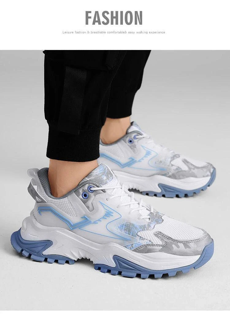 Fashionable and breathable casual sneakers with a sleek design, suitable for students and professionals.