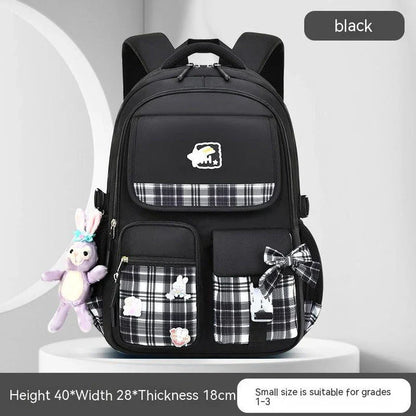 Large capacity cartoon-style backpack for children, featuring a spacious interior, durable nylon construction, and a waterproof, breathable design.