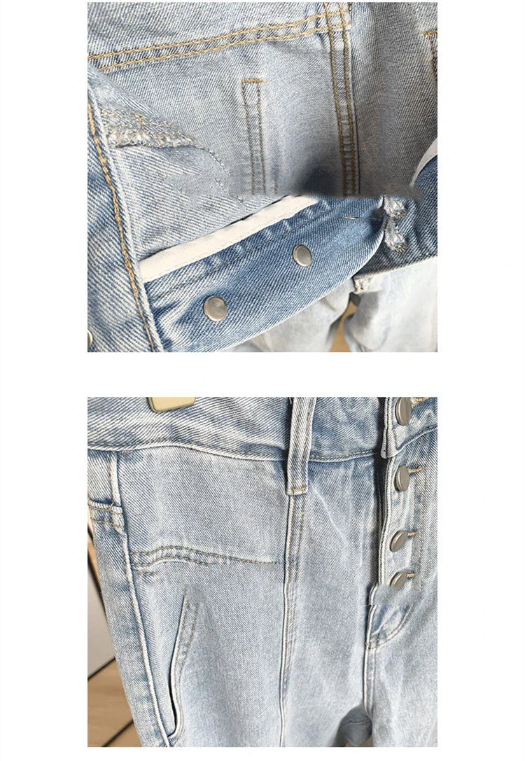 Premium copper high-waisted wide-leg jeans in a stylish and comfortable design
