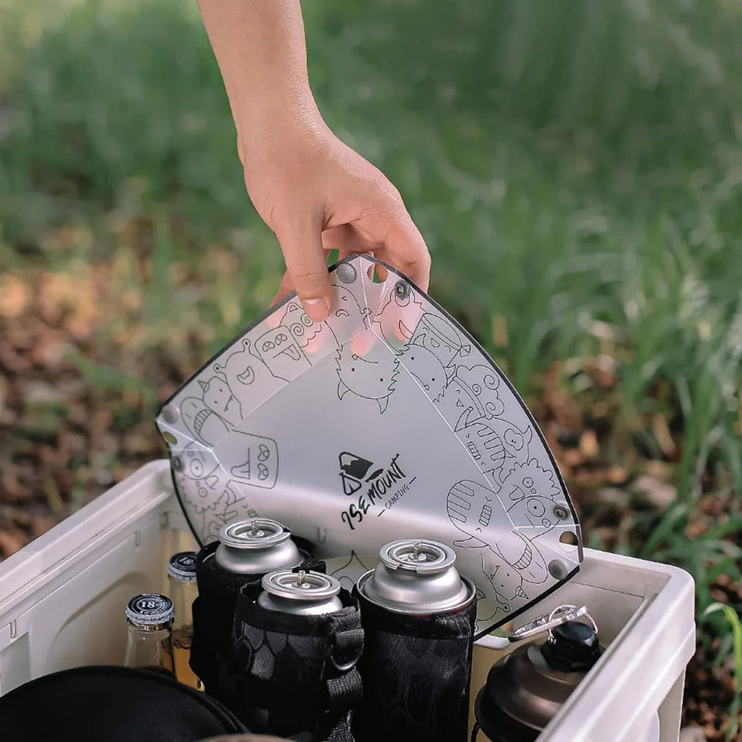 Versatile outdoor dining set with foldable bowl, cup, plate, and coffee drip filter made of durable, heat-resistant polypropylene material