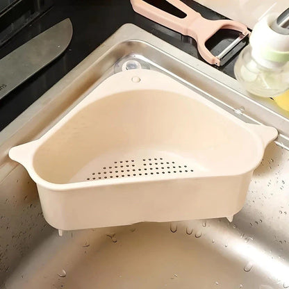 Eco-Friendly Kitchen Sink Organizer Tray with Drain Basket for Leftovers and Soup Separation