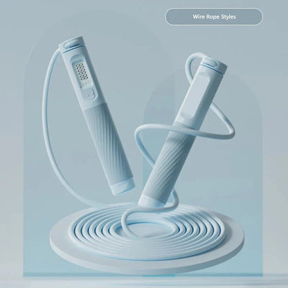 Trendha Cordless Jump Rope with Smart Fitness Tracking - Workout Companion with Digital Counter, Adjustable Intensity, and Quiet Design