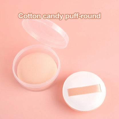 A set of three makeup sponges in round, rectangle, and triangle shapes for precise, flawless makeup application
