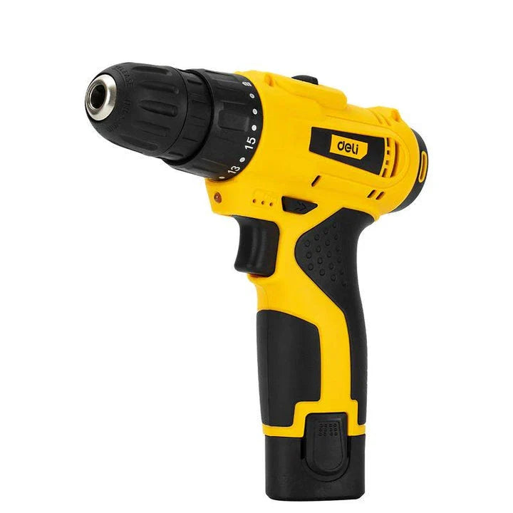 12V cordless electric screwdriver with brushless motor and LED light for DIY home improvement projects