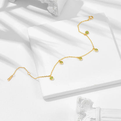 Luxury 925 sterling silver bracelet with elegant green olive stones and geometric patterns, inspired by Japanese design.