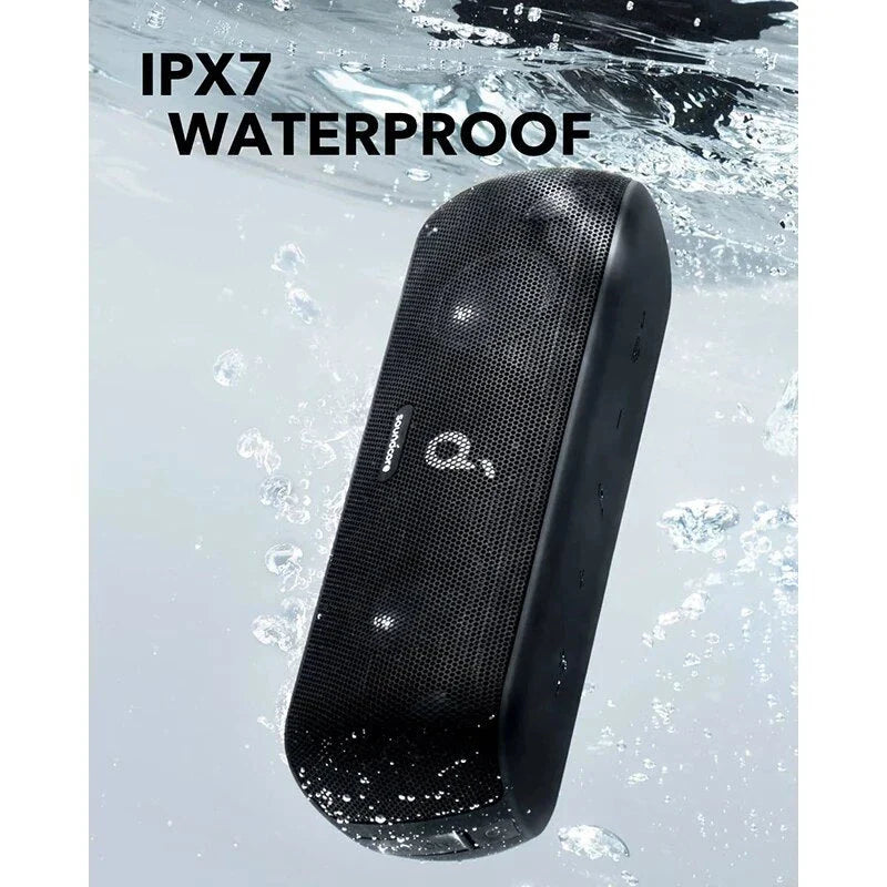 30W Hi-Res Motion+ Bluetooth Speaker with extended bass, treble, and wireless stereo pairing capabilities