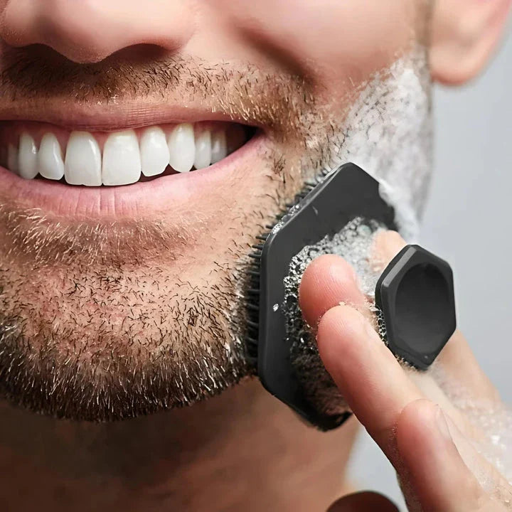 Hhomeenjoy US Premium Silicon Men's Face Cleansing Brush for Deep Cleaning