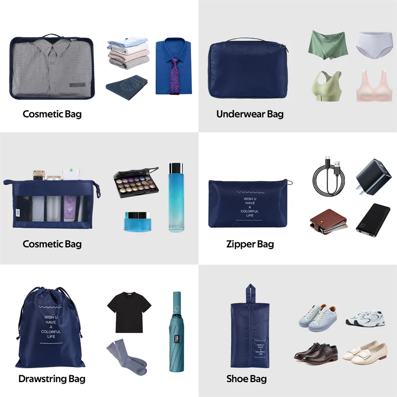 Stylish and practical home storage bags in various solid colors, designed to neatly organize your closets, shelves, and living spaces.