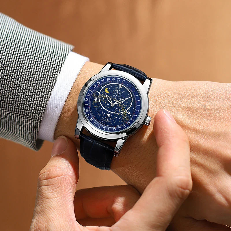 Hhomeenjoy US Stylish Quartz Watch with Luminous Dial and Water Resistance