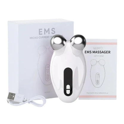 Professional Facial Microcurrent Roller for Lifting and Reducing Double Chin