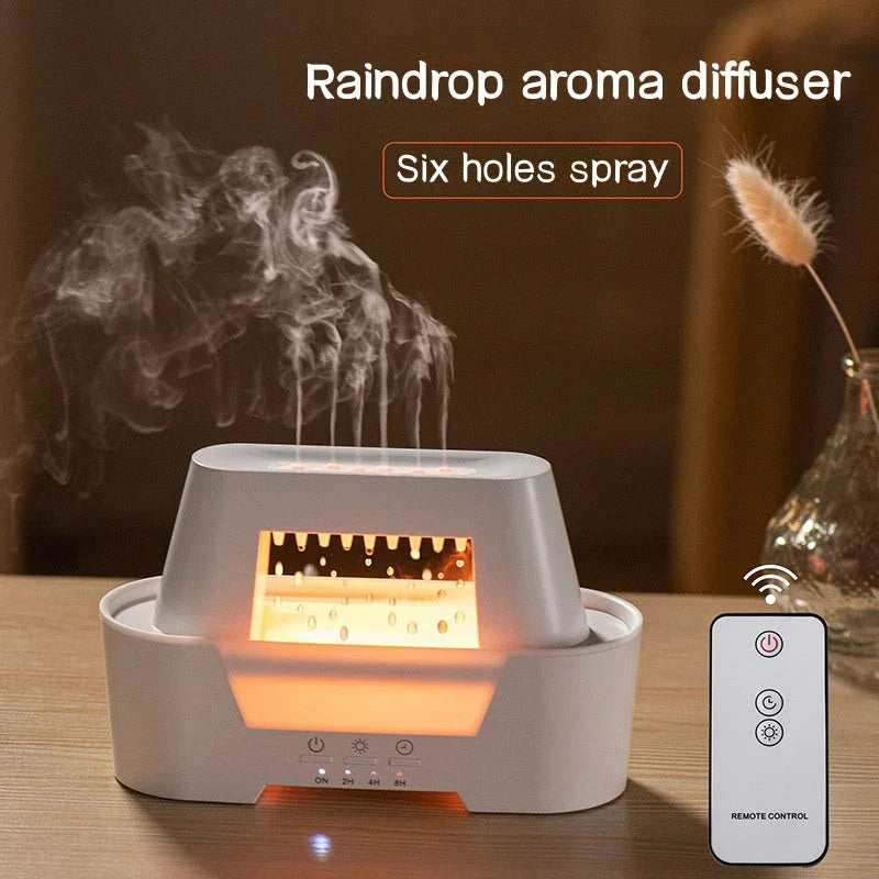 Hhomeenjoy Elegant Ultrasonic Humidifier with Essential Oil Diffuser