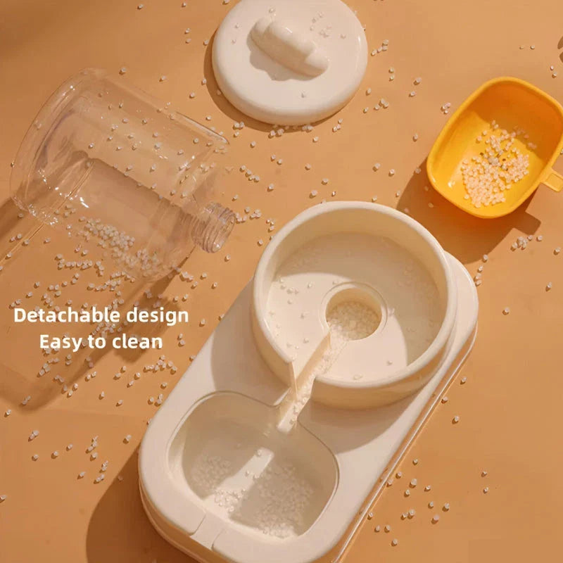 Automatic Pet Water Feeder and Food Container for Cats and Dogs - Hassle-Free Hydration and Nutrition