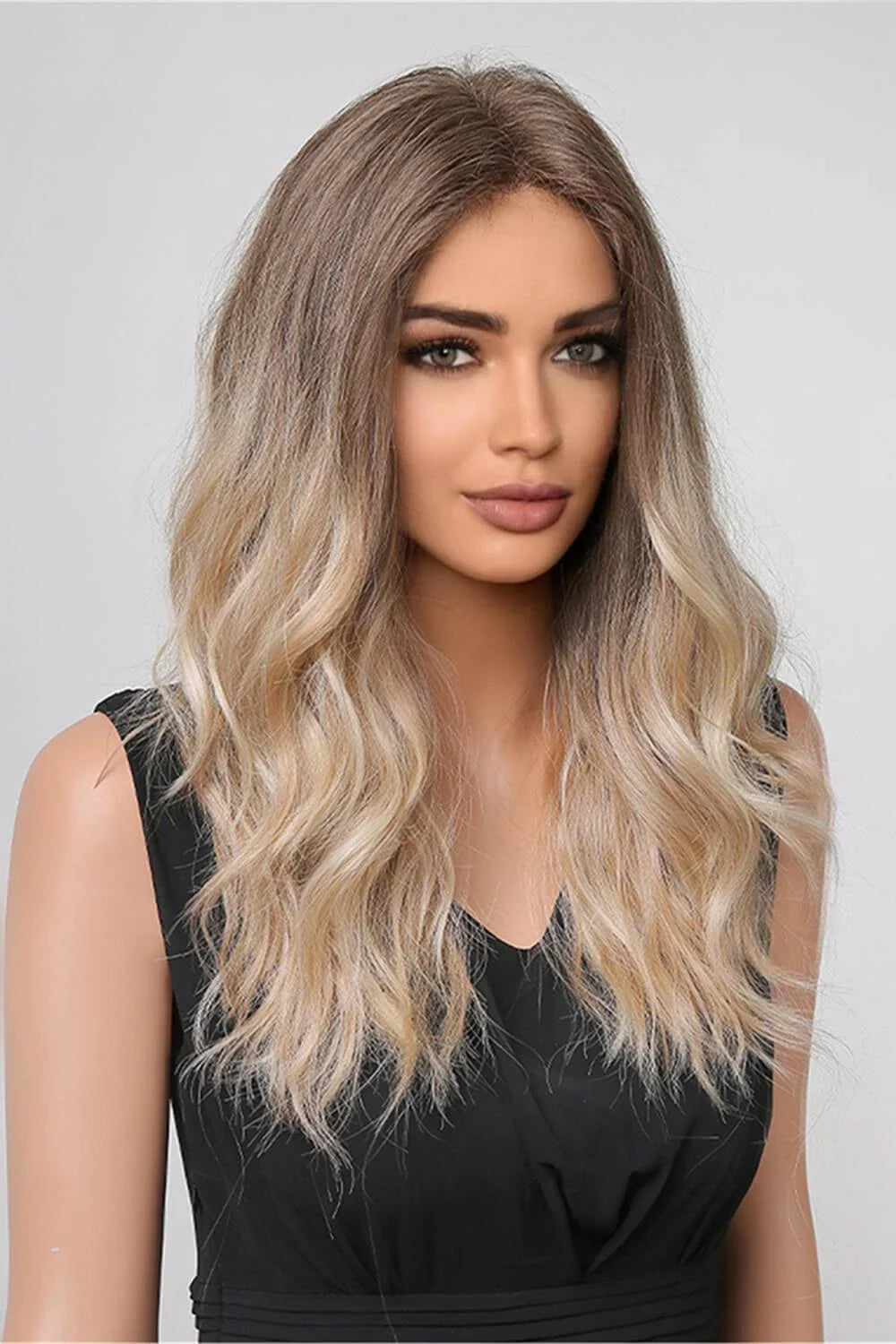Premium 24-inch long wave lace front wig with 150% density, featuring a natural-looking lace front and elegant waves for a head-turning look.