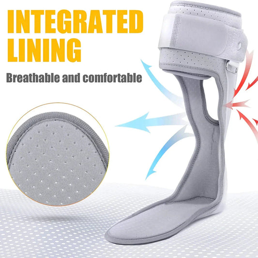 Medical ankle foot orthosis (AFO) brace for improving walking and mobility in individuals with foot drop conditions