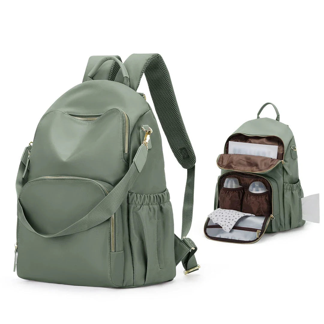 Premium Diaper Bag Backpack with Spacious Main Compartment, Insulated Bottle Pockets, and Comfortable Straps