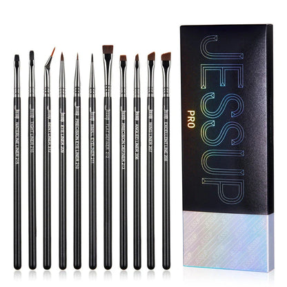 11-Piece Precision Eyeliner Brush Set with Diverse Brushes for Flawless Eye Makeup Application