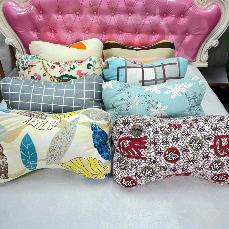 Multifunctional sofa cushion with vibrant cartoon-inspired designs, including flowers, plants, and cloud patterns, adding a playful touch to any living space.