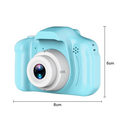 Kids mini HD digital video camera with 800W pixel sensor, 100-degree wide-angle lens, and 2.0-inch TFT screen