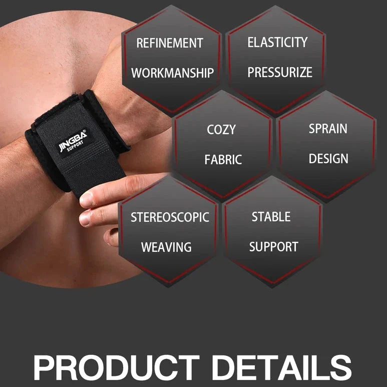 Premium adjustable wrist brace for weightlifting, tennis, and other high-impact sports activities